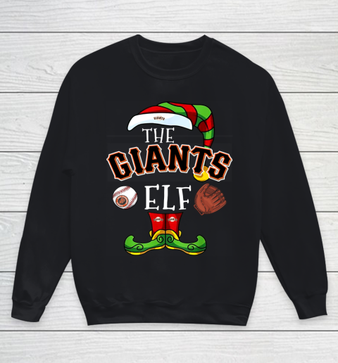 San Francisco Giants Christmas ELF Funny MLB Youth Sweatshirt