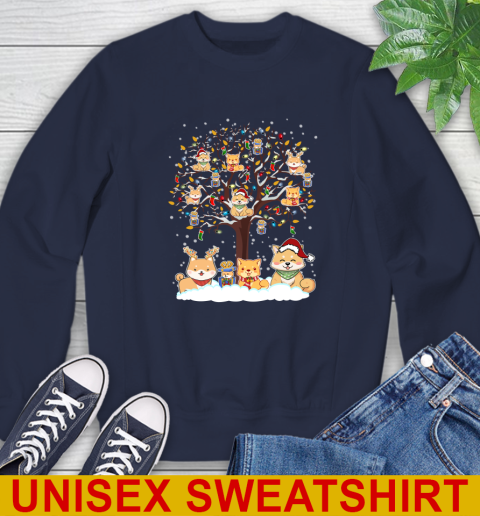 Shiba inu dog pet lover light christmas tree shirt 26