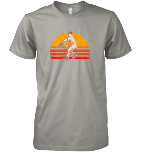 j81h retro vintage baseball pitcher gift baseball lover premium guys tee 5 front light grey