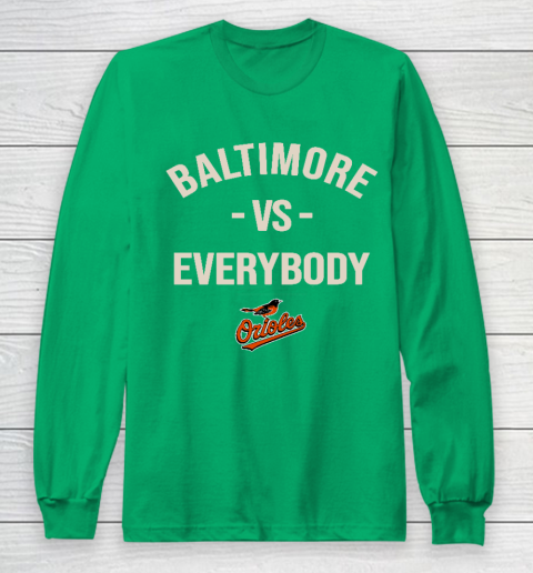 Baltimore Orioles Vs Everybody Long Sleeve T-Shirt - Image 5
