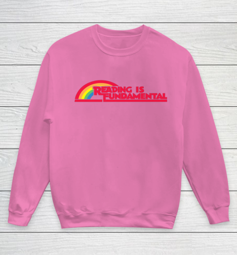 Reading Rainbow t shirt Reading is Fundamental Gay Rainbow Youth Sweatshirt 3