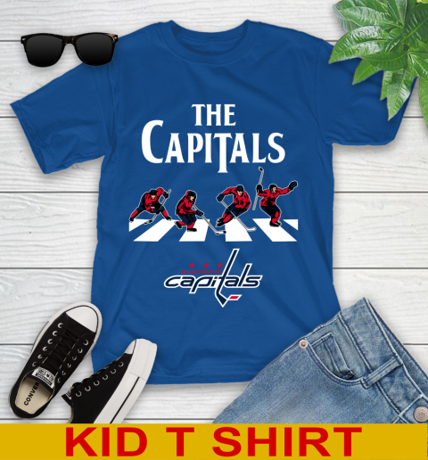 NHL Hockey Washington Capitals The Beatles Rock Band Shirt Youth T-Shirt - Image 11