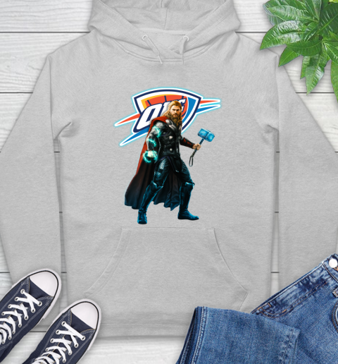 NBA Thor Avengers Endgame Basketball Oklahoma City Thunder Hoodie 6