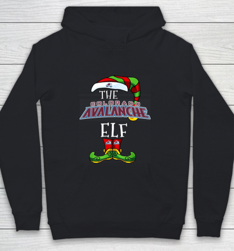 Colorado Avalanche Christmas ELF Funny NHL Youth Hoodie