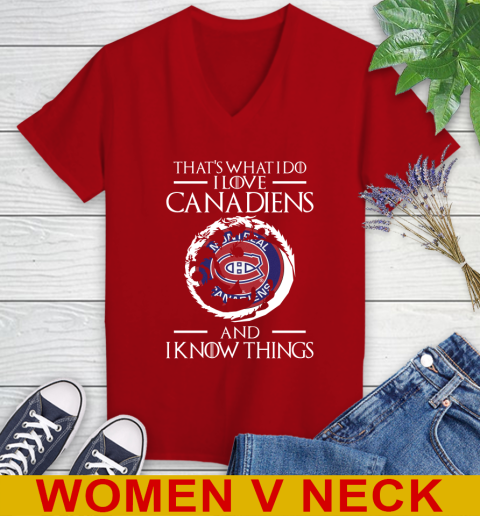 Montreal Canadiens NHL Hockey That's What I Do I Love My Team And I Know Things Game Of Thrones 82
