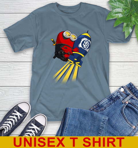 MLB Baseball San Diego Padres Deadpool Minion Marvel Shirt T-Shirt 9 MLB Baseball San Diego Padres Deadpool Minion Marvel Shirt T-Shirt - Image 9
