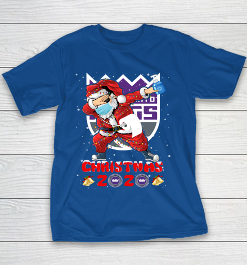 Sacramento Kings Funny Santa Claus Dabbing Christmas 2020 NBA Youth T-Shirt 6