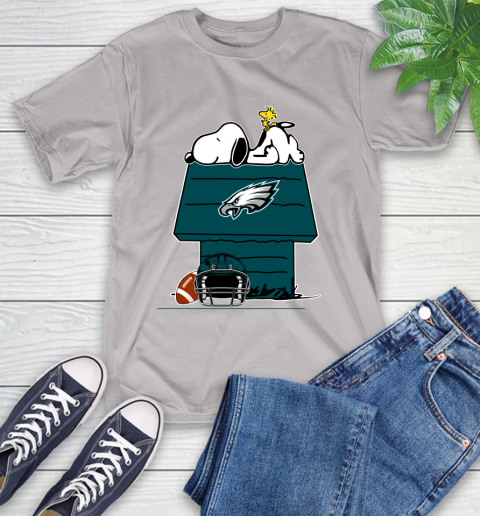 Philadelphia Eagles NFL Football Snoopy Woodstock The Peanuts Movie T-Shirt 12