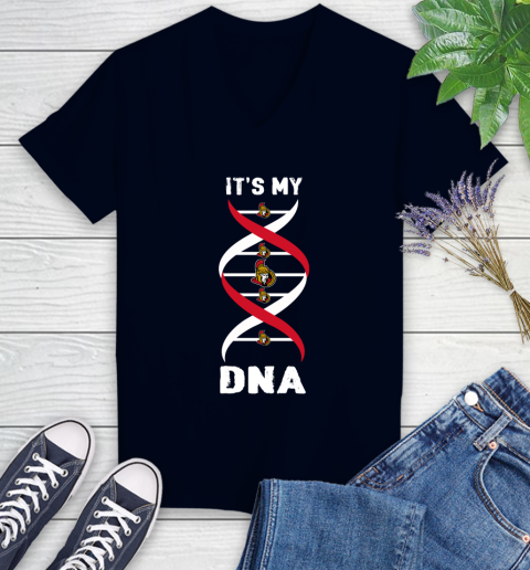 Ottawa Senators NHL Hockey It's My DNA Sports Women's V-Neck T-Shirt 2