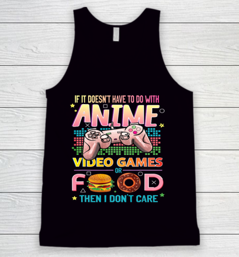 Anime Video Games Food Anime Lovers Gifts Idea Girls Boys Tank Top