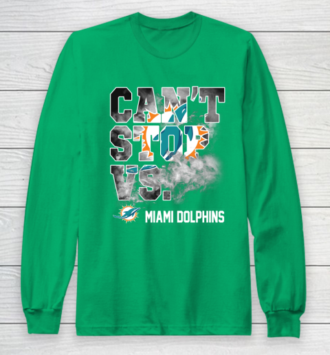 NFL Miami Dolphins Can't Stop Vs Long Sleeve T-Shirt 4