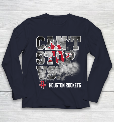 NBA Houston Rockets Basketball Can't Stop Vs Youth Long Sleeve 2