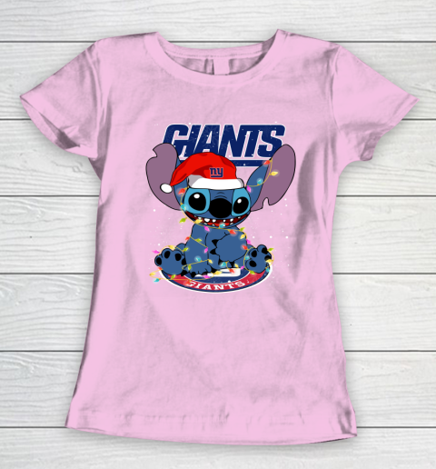 New York Giants NFL Football noel stitch Christmas Women's T-Shirt 6