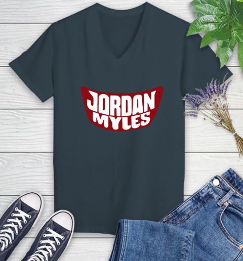 Wwe Jordan Myles racially insensitive Women's V-Neck T-Shirt 8