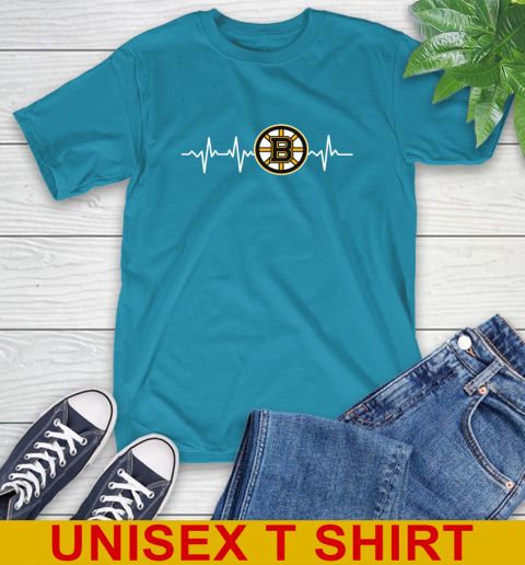 Boston Bruins NHL Hockey Heart Beat Shirt T-Shirt 9