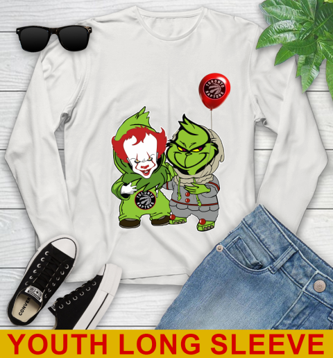 Toronto Raptors Baby Pennywise Grinch Christmas NBA Basketball Youth Long Sleeve 12