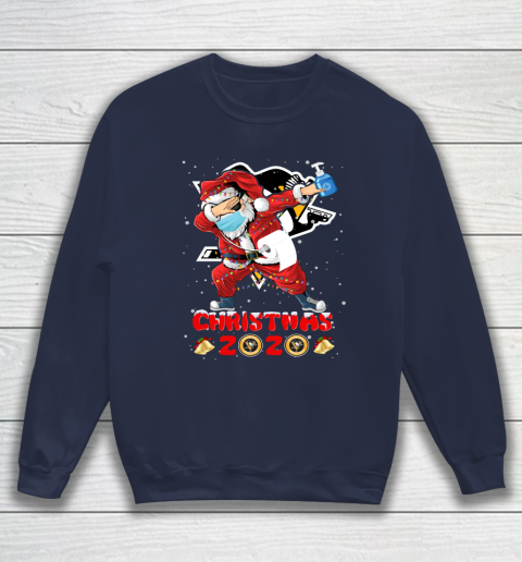 Pittsburgh Penguins Funny Santa Claus Dabbing Christmas 2020 NHL Sweatshirt 2