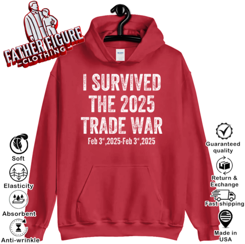 zkqo i survived the 2025 trade war feb 3rd 2025 hoodie 23 front red