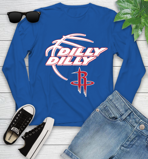 NBA Houston Rockets Dilly Dilly Basketball Sports Youth Long Sleeve 9