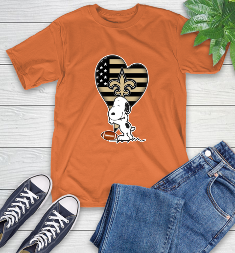 New Orleans Saints NFL Football The Peanuts Movie Adorable Snoopy T-Shirt 5