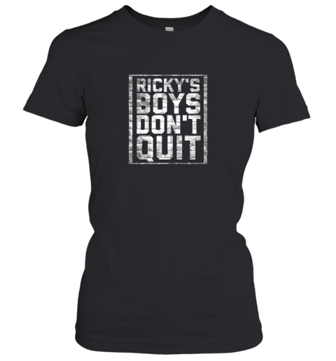 RICKYS BOYS DONT QUIT Distressed Baseball Women's T-Shirt