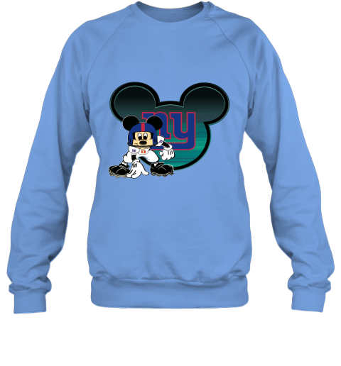 NFL New York Giants Mickey Mouse Disney Football T Shirt N8Wo7zLUrF8 sweatshirt 35 95 151514 front carolina blue