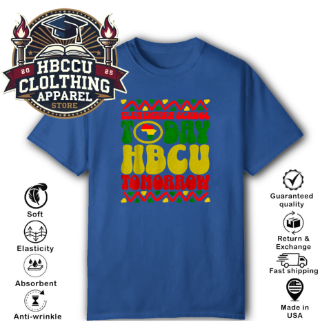 qwq3 elementary school today hbcu tomorrow classic t shirt 2 front royal HBCU Clothing Apparel