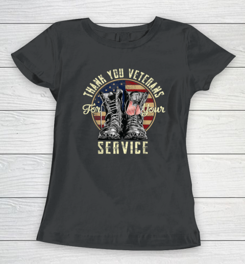 Thank you Veterans For Your Service Veterans Day Women's T-Shirt