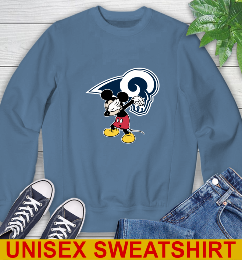 Los Angeles Rams NFL Football Dabbing Mickey Disney Sports Sweatshirt 8