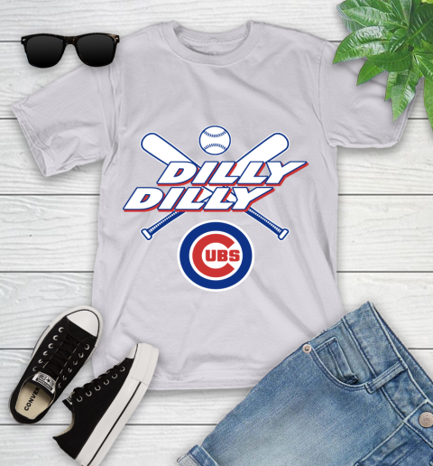 MLB Chicago Cubs Dilly Dilly Baseball Sports Youth T-Shirt 4