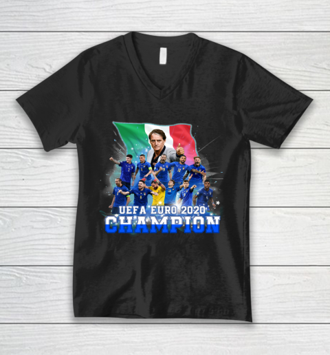Italy European Champions 2020 Team V-Neck T-Shirt