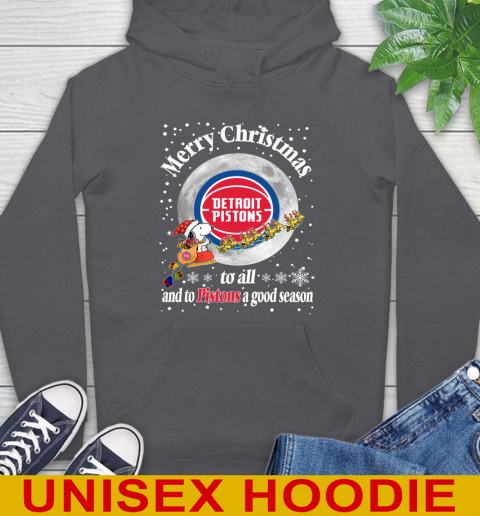 Detroit Pistons Merry Christmas To All And To Pistons A Good Season NBA Basketball Sports Hoodie 7