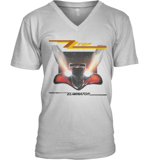Zz Top Eliminator Album V-Neck T-Shirt