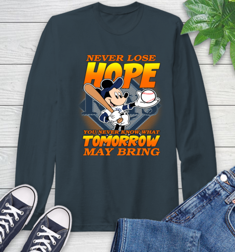 Tampa Bay Rays MLB Baseball Mickey Disney Never Lose Hope Long Sleeve T-Shirt 9