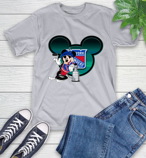 NHL New York Rangers Stanley Cup Mickey Mouse Disney Hockey T Shirt T-Shirt 6