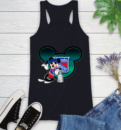 NHL New York Rangers Stanley Cup Mickey Mouse Disney Hockey T Shirt Racerback Tank 10