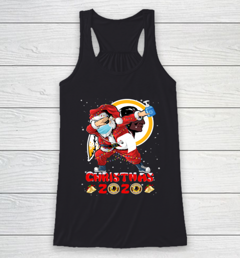 Washington Redskins Funny Santa Claus Dabbing Christmas 2020 NFL Racerback Tank