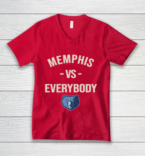 Memphis Grizzlies Vs Everybody V-Neck T-Shirt 6