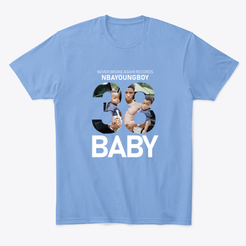 dj1x nba youngboy classic t shirt 2 front carolina blue