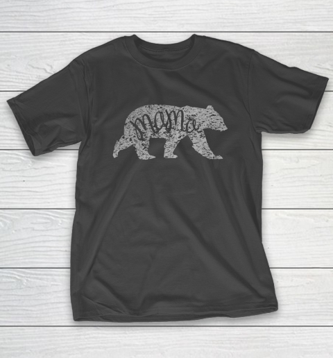Womens Mama Bear Shirt Graphic T-Shirt