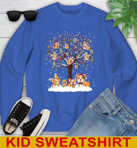 Corgi dog pet lover light christmas tree shirt 114