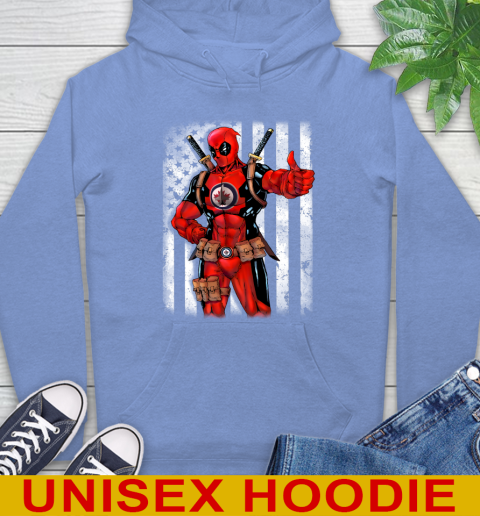 NHL Hockey Vegas Golden Knights Deadpool American Flag Shirt Hoodie 11