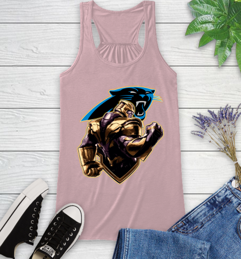 NFL Thanos Avengers Endgame Football Sports Carolina Panthers Racerback Tank 11