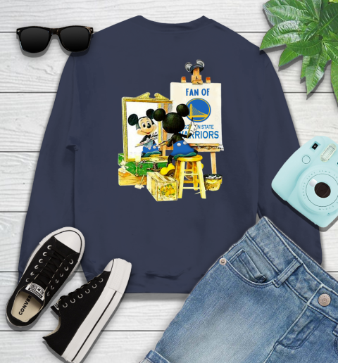 NBA Basketball Golden State Warriors Mickey Drawing Shirt 26