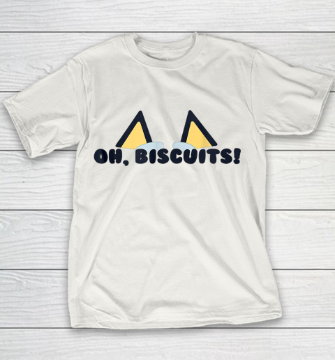 Blueys Oh Biscuits Mums Dad Cartoon Mothers Youth T-Shirt