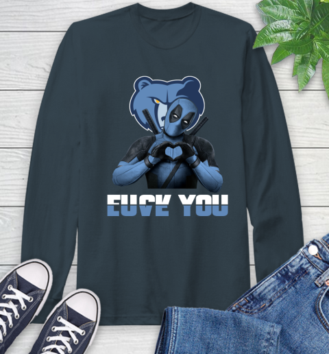 NBA Memphis Grizzlies Deadpool Love You Fuck You Basketball Sports Long Sleeve T-Shirt 9