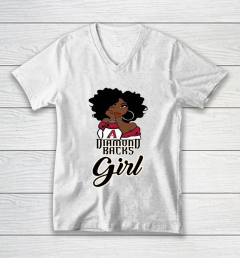 Arizona Diamondbacks Girl MLB V-Neck T-Shirt 2
