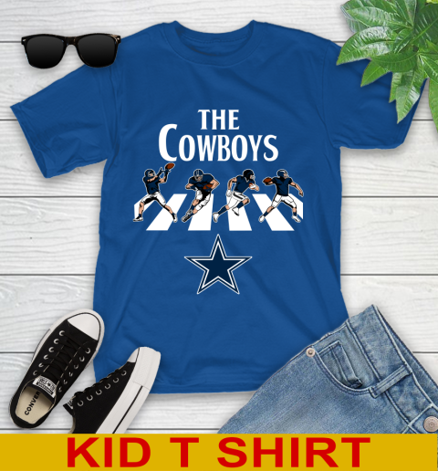 NFL Football Dallas Cowboys The Beatles Rock Band Shirt Youth T-Shirt 10