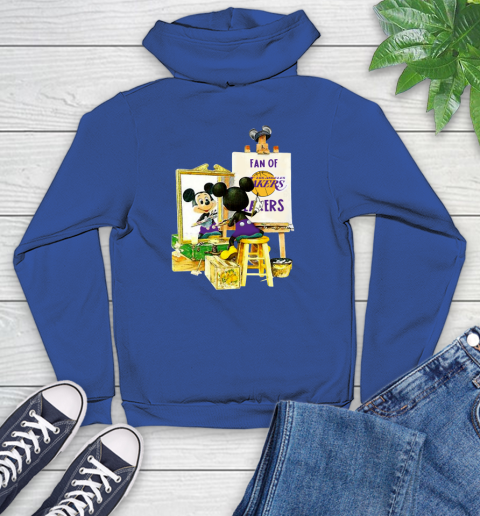 NBA Basketball Los Angeles Lakers Mickey Drawing Shirt 132 NBA Basketball Los Angeles Lakers Mickey Drawing Shirt - Image 132