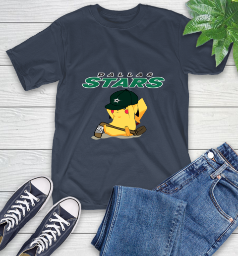NHL Pikachu Hockey Sports Dallas Stars T-Shirt 4